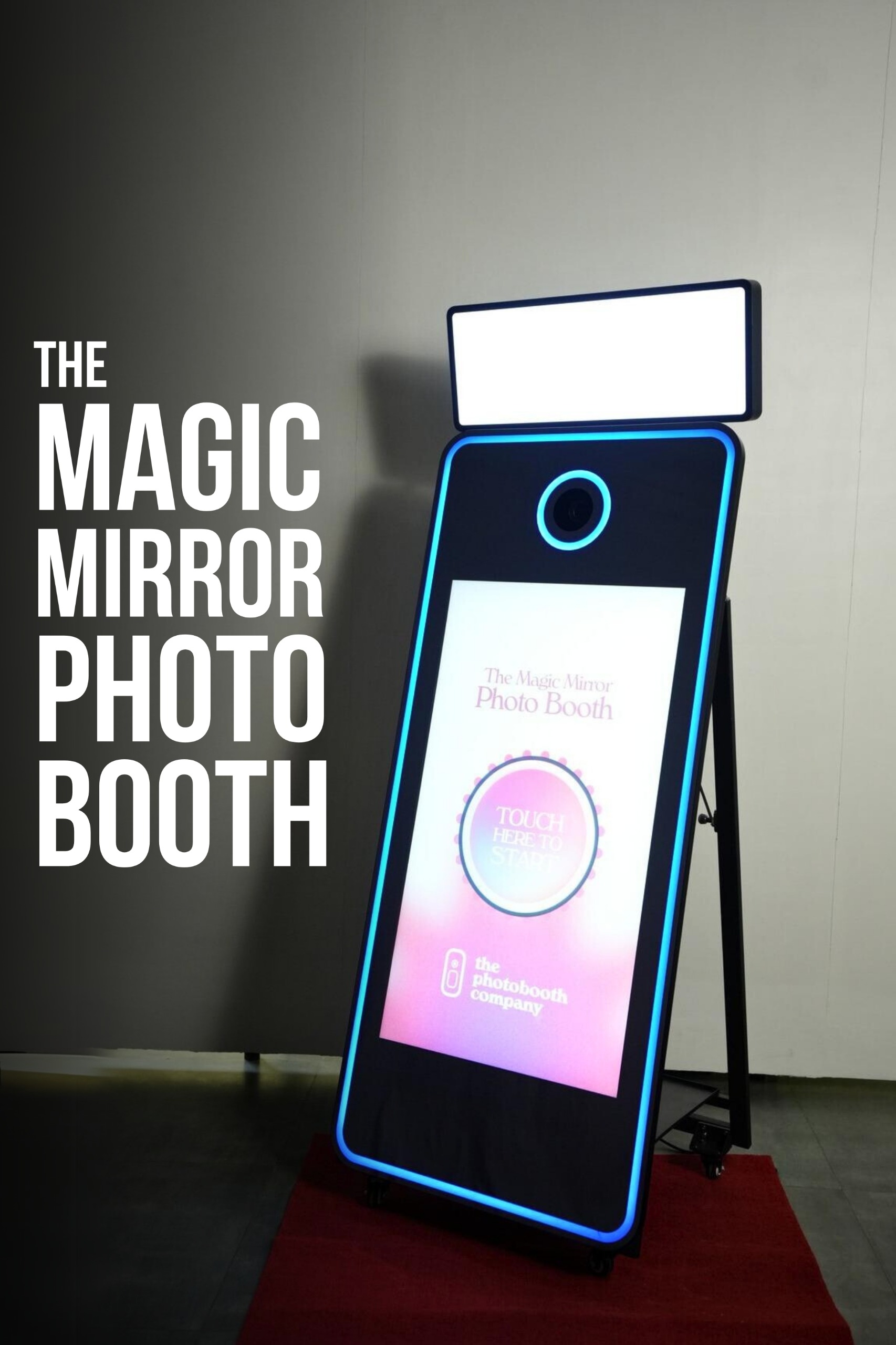 The PhotoBooth Company - The Magic Miiror Photo Booth - Feature Image Side Angle