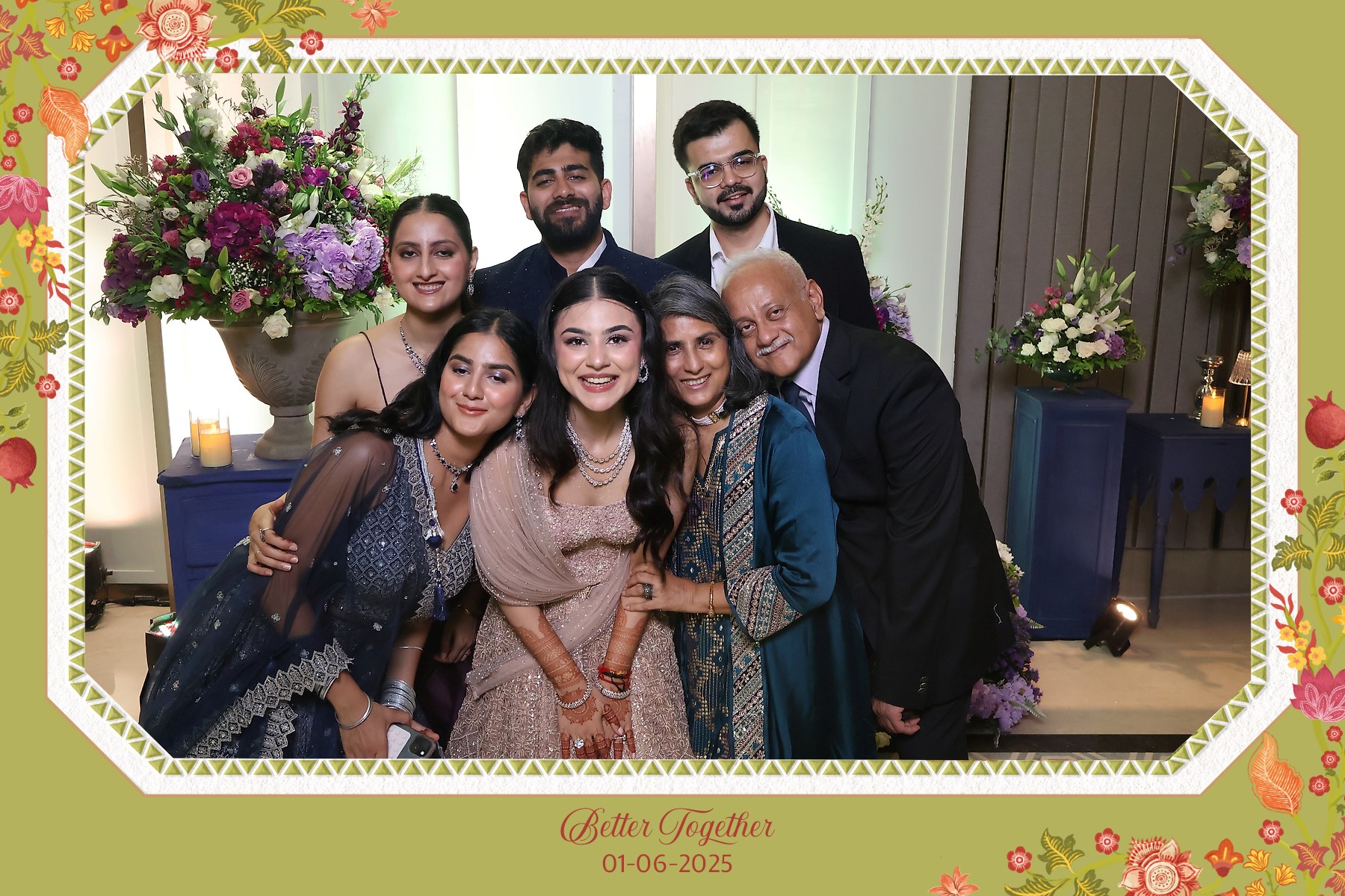 Family Picture at The PhotoBooth Company's Magic Mirror Photo Booth